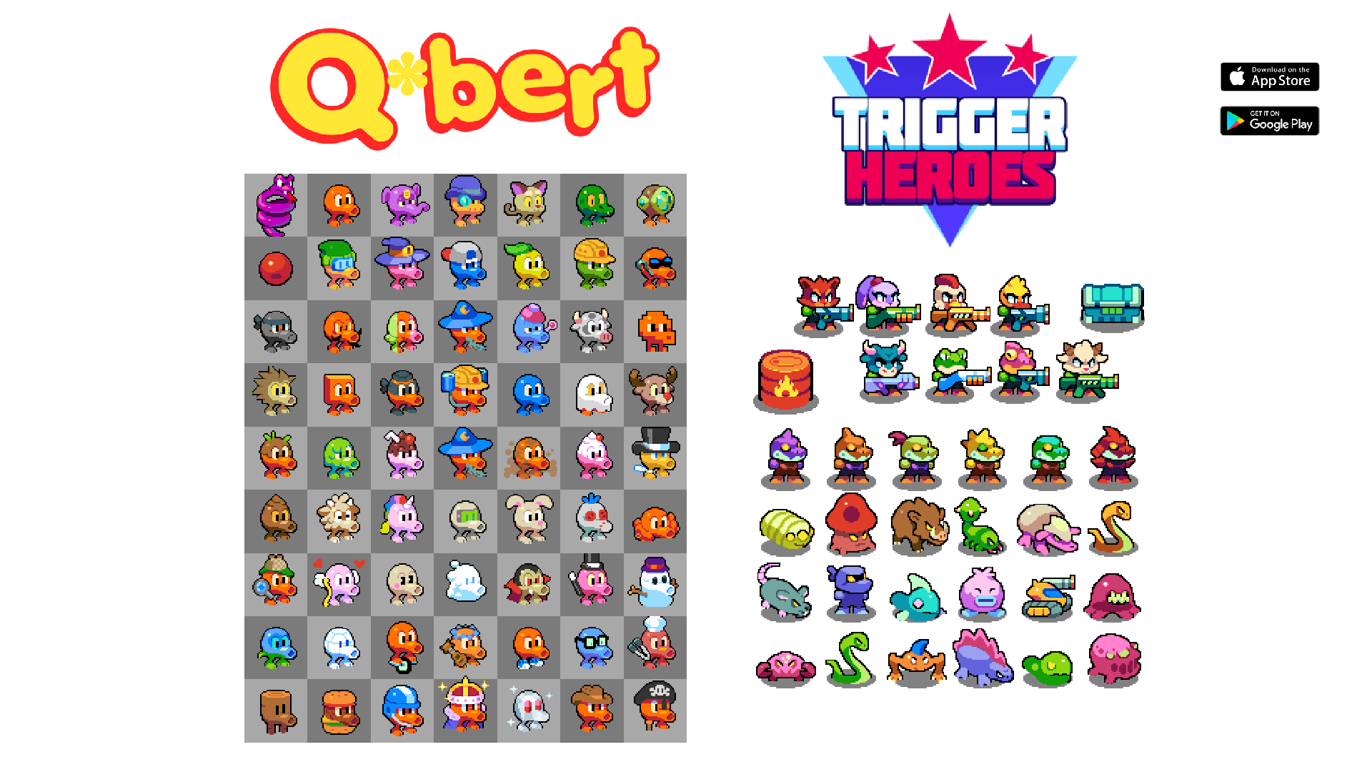 Q*bert & Trigger Heroes Showcase
